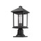 Z-Lite Portland 1 Light Outdoor Pier Mount Light, Black & Clear Beveled 531PHMR-533PM-BK - alternate 6